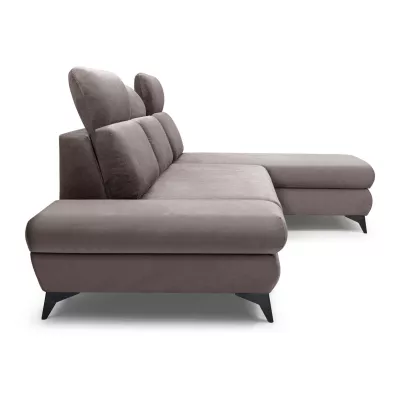 Rohová rozkládací sedací souprava SARNIA - šedá 2, pravý roh