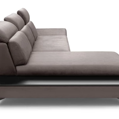 Rohová rozkládací sedací souprava SARNIA - šedá 2, levý roh