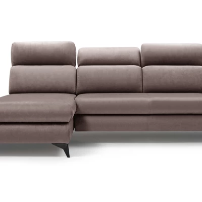 Rohová rozkládací sedací souprava SARNIA - šedá 2, levý roh