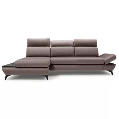 Rohová rozkládací sedací souprava SARNIA - šedá 2, levý roh