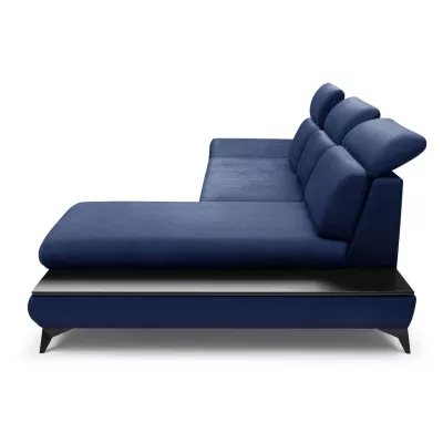 Rohová rozkládací sedací souprava SARNIA - modrá, pravý roh