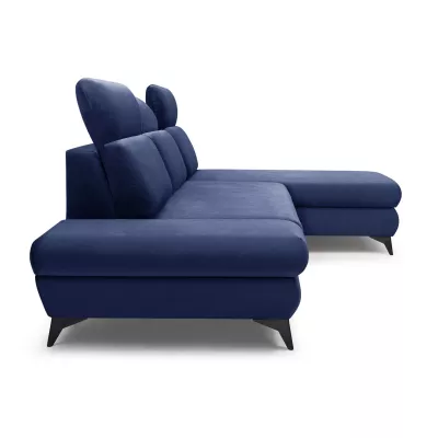 Rohová rozkládací sedací souprava SARNIA - modrá, pravý roh