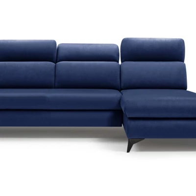 Rohová rozkládací sedací souprava SARNIA - modrá, pravý roh