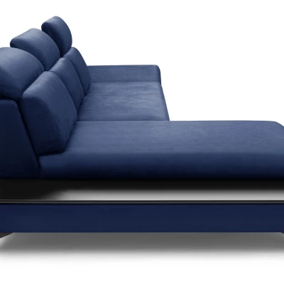 Rohová rozkládací sedací souprava SARNIA - modrá, levý roh