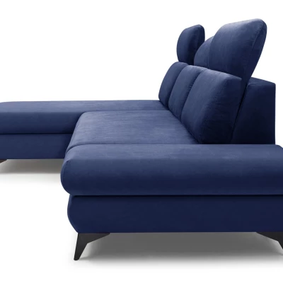 Rohová rozkládací sedací souprava SARNIA - modrá, levý roh