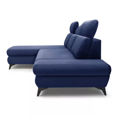 Rohová rozkládací sedací souprava SARNIA - modrá, levý roh