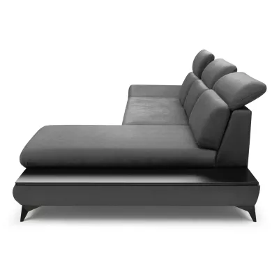 Rohová rozkládací sedací souprava SARNIA - tmavá šedá 2, pravý roh