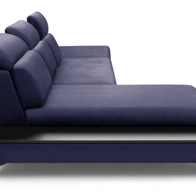 Rohová rozkládací sedací souprava SARNIA - námořnická modrá, levý roh