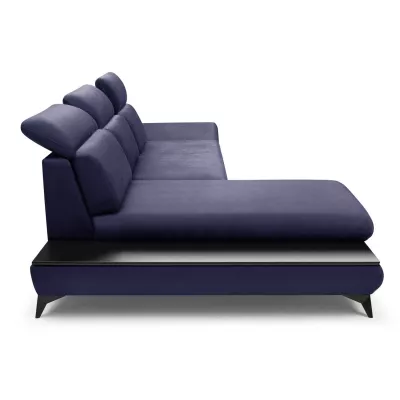 Rohová rozkládací sedací souprava SARNIA - námořnická modrá, levý roh