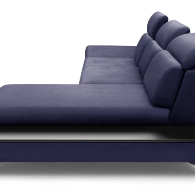 Rohová rozkládací sedací souprava SARNIA - námořnická modrá, pravý roh