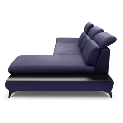 Rohová rozkládací sedací souprava SARNIA - námořnická modrá, pravý roh