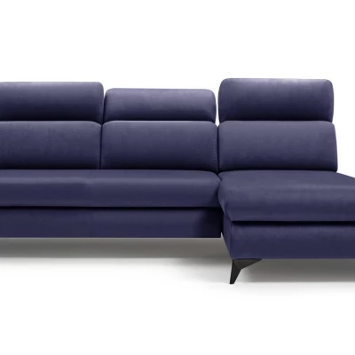 Rohová rozkládací sedací souprava SARNIA - námořnická modrá, pravý roh