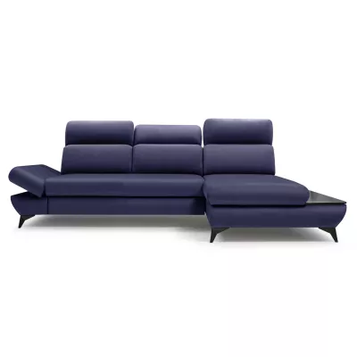 Rohová rozkládací sedací souprava SARNIA - námořnická modrá, pravý roh