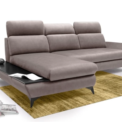 Rohová rozkládací sedací souprava SARNIA - šedá 1, levý roh