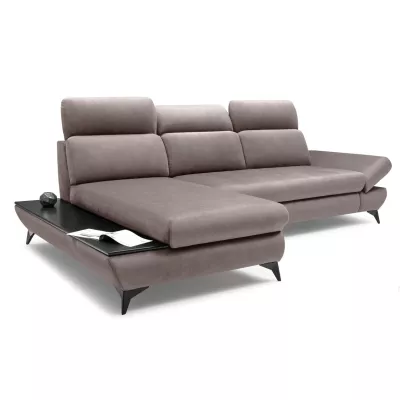 Rohová rozkládací sedací souprava SARNIA - šedá 1, levý roh