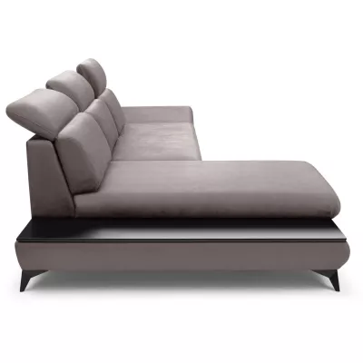 Rohová rozkládací sedací souprava SARNIA - šedá 1, levý roh