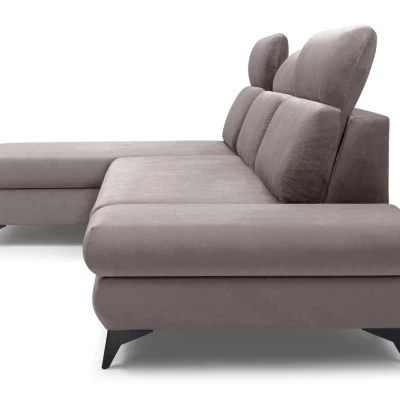 Rohová rozkládací sedací souprava SARNIA - šedá 1, levý roh