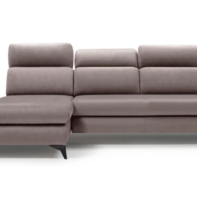 Rohová rozkládací sedací souprava SARNIA - šedá 1, levý roh