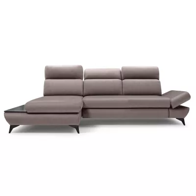 Rohová rozkládací sedací souprava SARNIA - šedá 1, levý roh