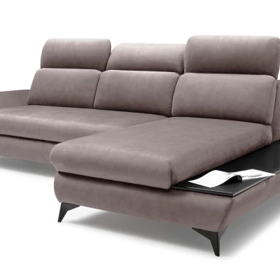 Rohová rozkládací sedací souprava SARNIA - šedá 1, pravý roh