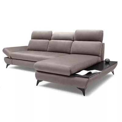 Rohová rozkládací sedací souprava SARNIA - šedá 1, pravý roh