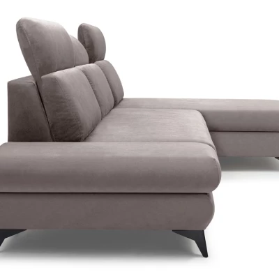 Rohová rozkládací sedací souprava SARNIA - šedá 1, pravý roh