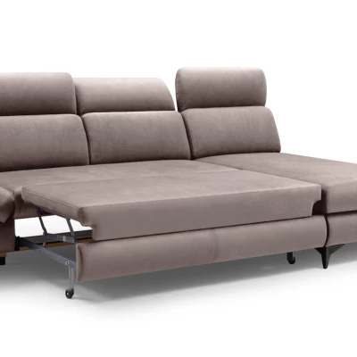 Rohová rozkládací sedací souprava SARNIA - šedá 1, pravý roh