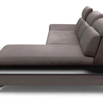 Rohová rozkládací sedací souprava SARNIA - tmavá šedá 1, pravý roh