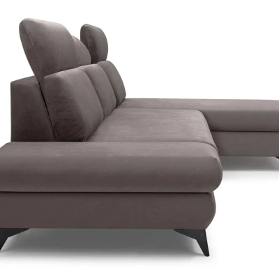 Rohová rozkládací sedací souprava SARNIA - tmavá šedá 1, pravý roh