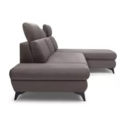 Rohová rozkládací sedací souprava SARNIA - tmavá šedá 1, pravý roh