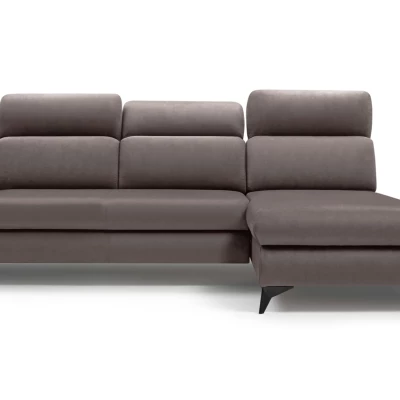 Rohová rozkládací sedací souprava SARNIA - tmavá šedá 1, pravý roh