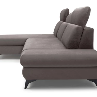 Rohová rozkládací sedací souprava SARNIA - tmavá šedá 1, levý roh