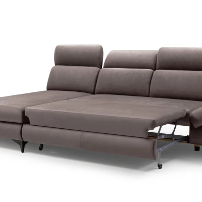 Rohová rozkládací sedací souprava SARNIA - tmavá šedá 1, levý roh