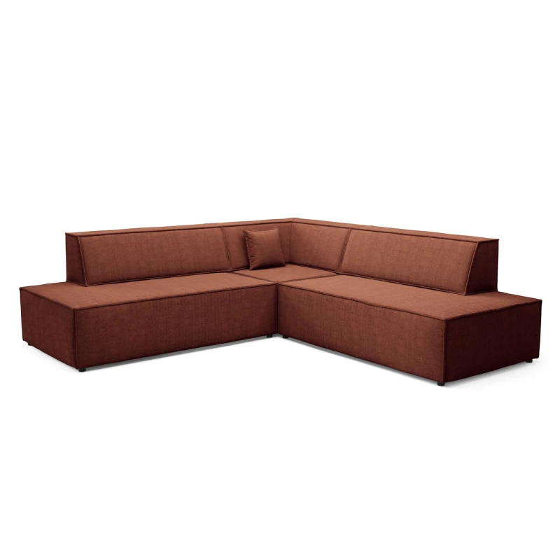 Rohová rozkládací sedací souprava WINDSOR 2 - měděná