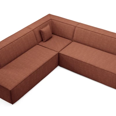 Rohová rozkládací sedací souprava WINDSOR 2 - měděná