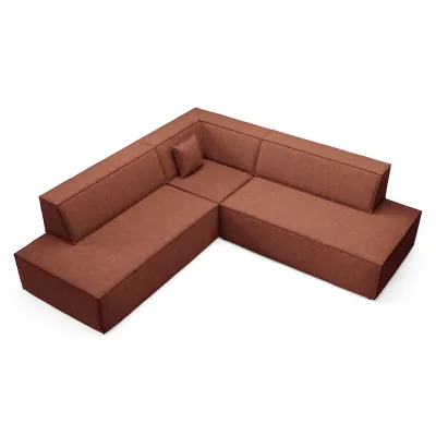 Rohová rozkládací sedací souprava WINDSOR 2 - měděná