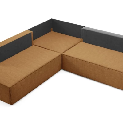 Rohová rozkládací sedací souprava WINDSOR 2 - medová