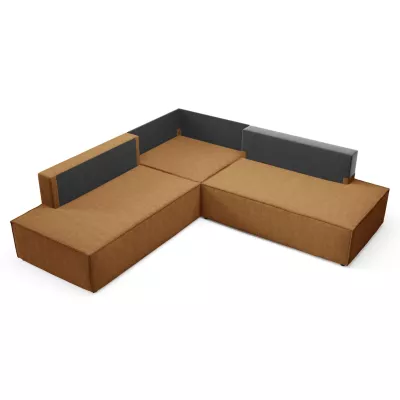 Rohová rozkládací sedací souprava WINDSOR 2 - medová