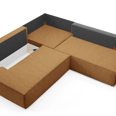 Rohová rozkládací sedací souprava WINDSOR 2 - medová