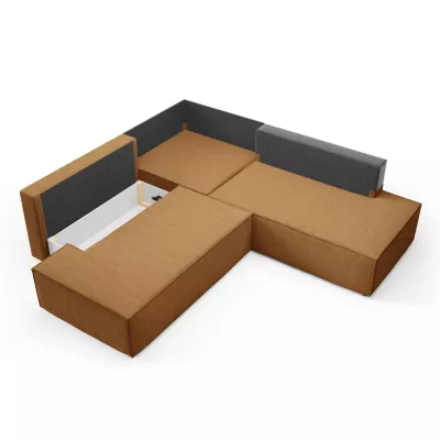 Rohová rozkládací sedací souprava WINDSOR 2 - medová