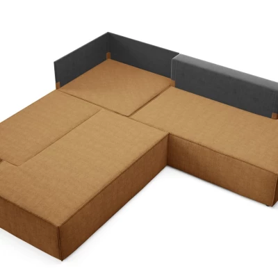 Rohová rozkládací sedací souprava WINDSOR 2 - medová