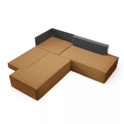 Rohová rozkládací sedací souprava WINDSOR 2 - medová