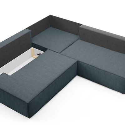 Rohová rozkládací sedací souprava WINDSOR 2 - modrošedá