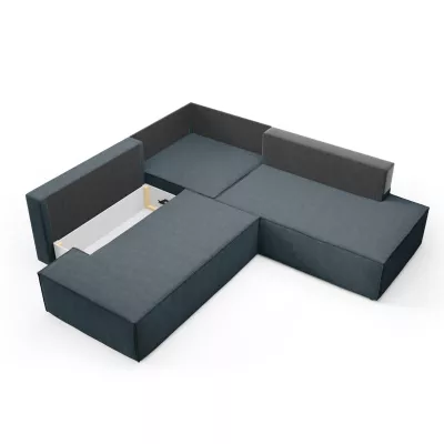 Rohová rozkládací sedací souprava WINDSOR 2 - modrošedá