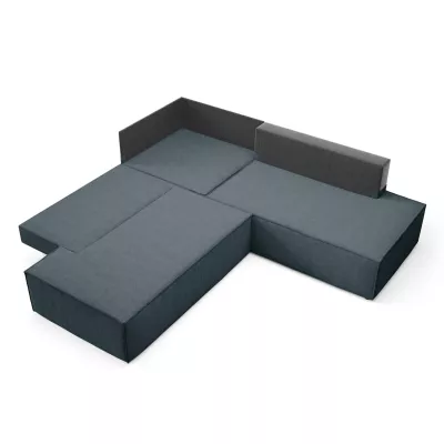 Rohová rozkládací sedací souprava WINDSOR 2 - modrošedá