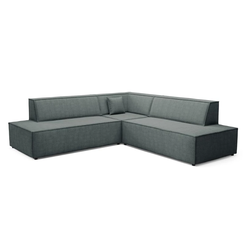 Rohová rozkládací sedací souprava WINDSOR 2 - tmavá šedá