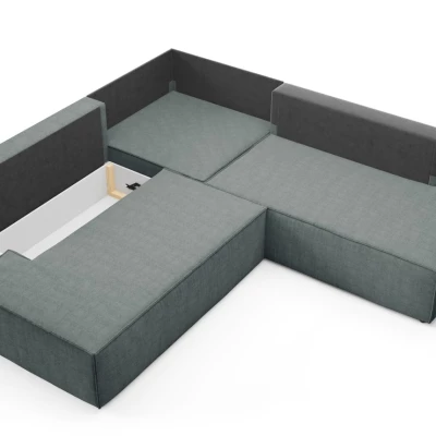 Rohová rozkládací sedací souprava WINDSOR 2 - tmavá šedá