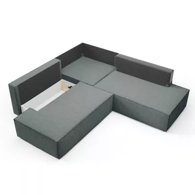 Rohová rozkládací sedací souprava WINDSOR 2 - tmavá šedá