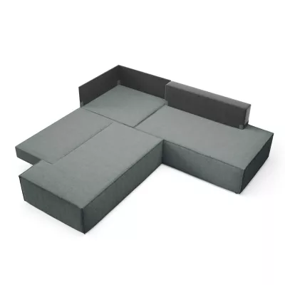 Rohová rozkládací sedací souprava WINDSOR 2 - tmavá šedá