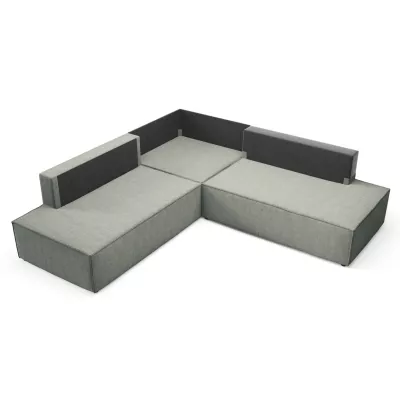 Rohová rozkládací sedací souprava WINDSOR 2 - světlá šedá